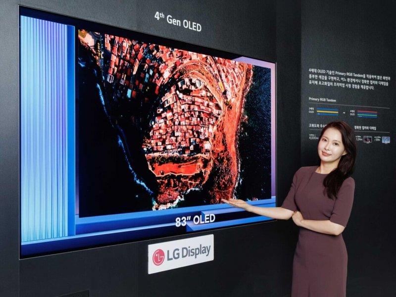iL tv oled 83 pollici con tecnologia primary RGB tandem