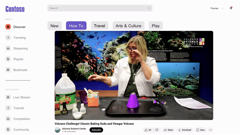 Attivazione traduzione automatica dei video