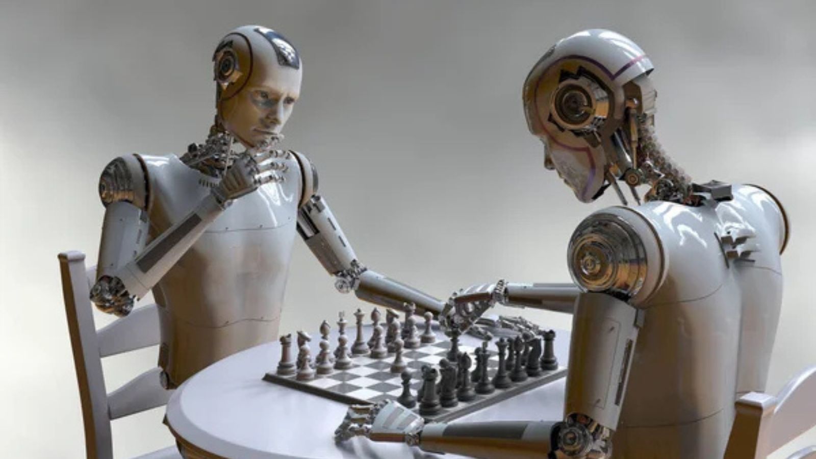 Robot giocano a scacchi