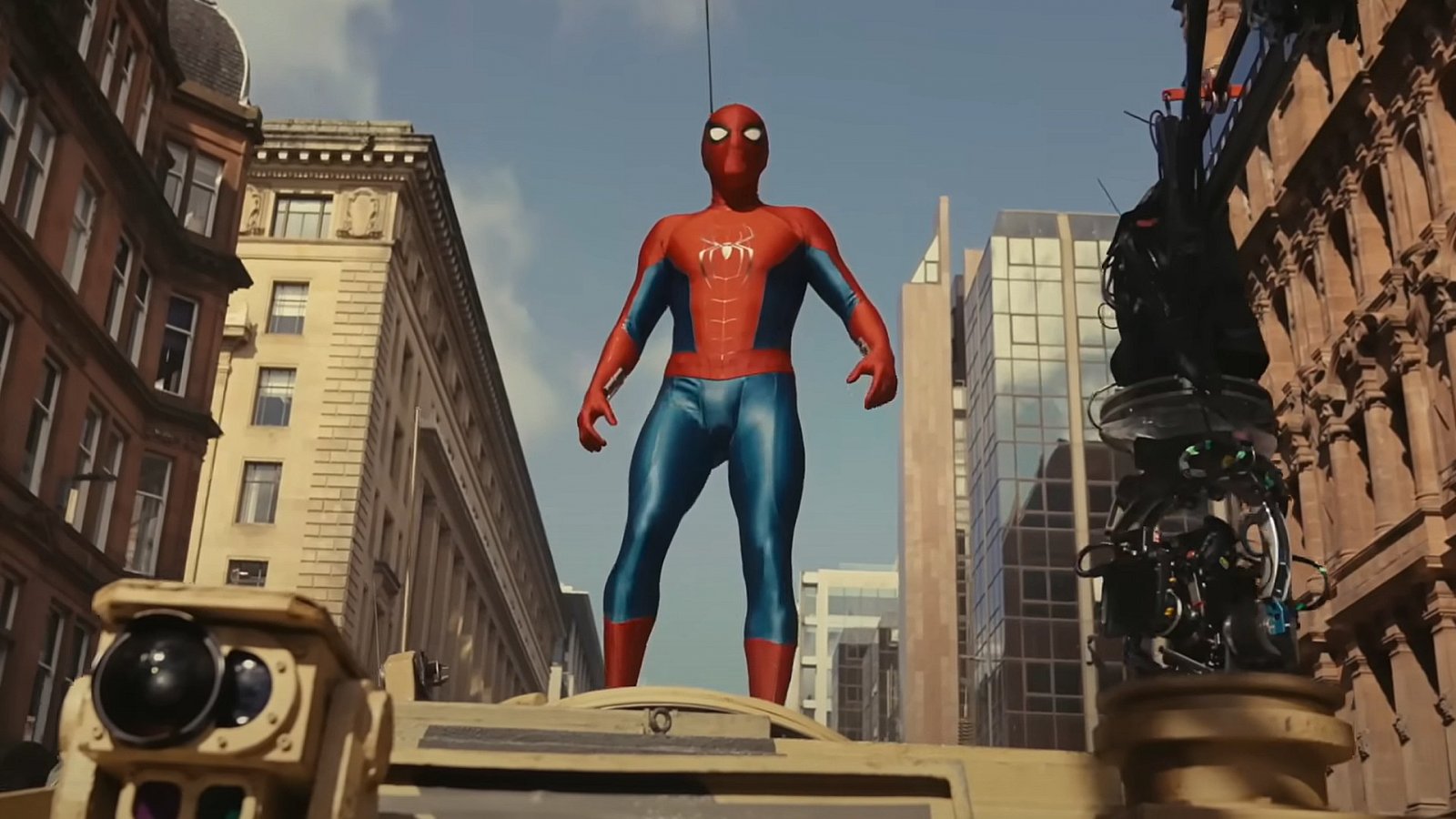 Tom Holland sul set di Spider-Man: Brand New Day