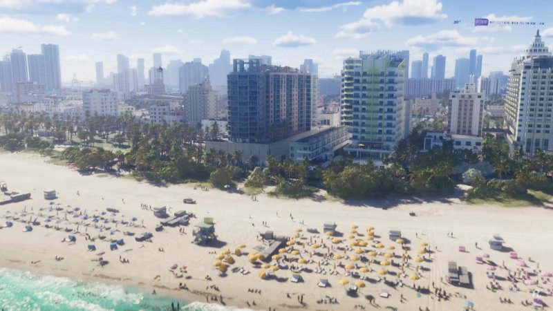 La sezione urbana di Vice Beach, ispirata a Miami Beach