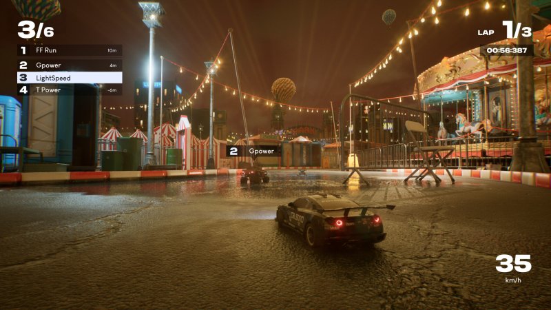 Il tracciato del luna park è senz'altro il più spettacolare di Recharge