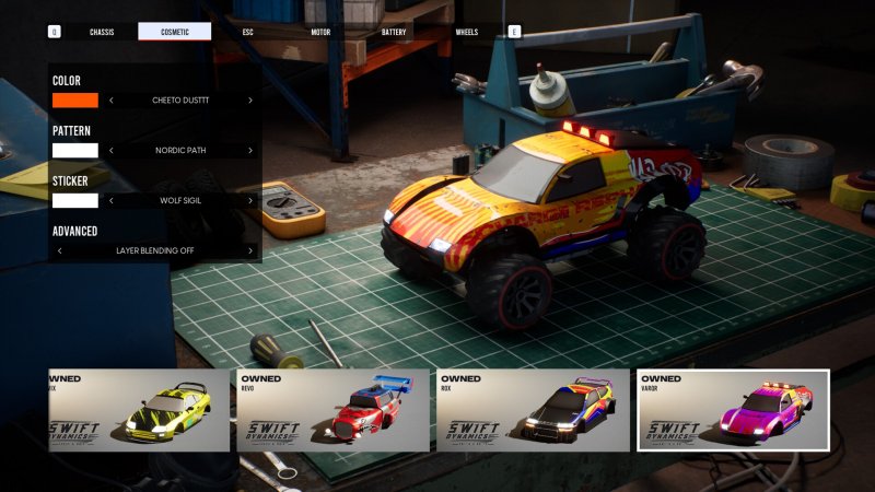 Un'anteprima della selezione dellevetture in Recharge