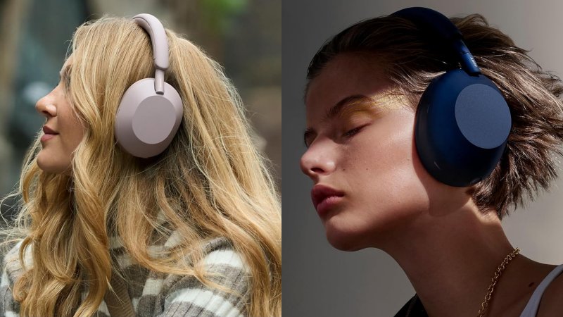 A sinistra le cuffie WH-1000IMX5, a destra le WH1000IMX6