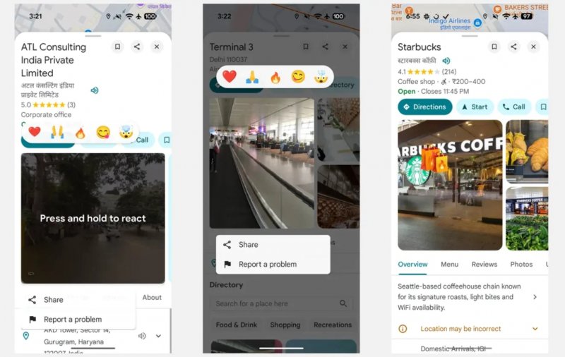 Emoji in Google Maps - fonte: AndroidCentral