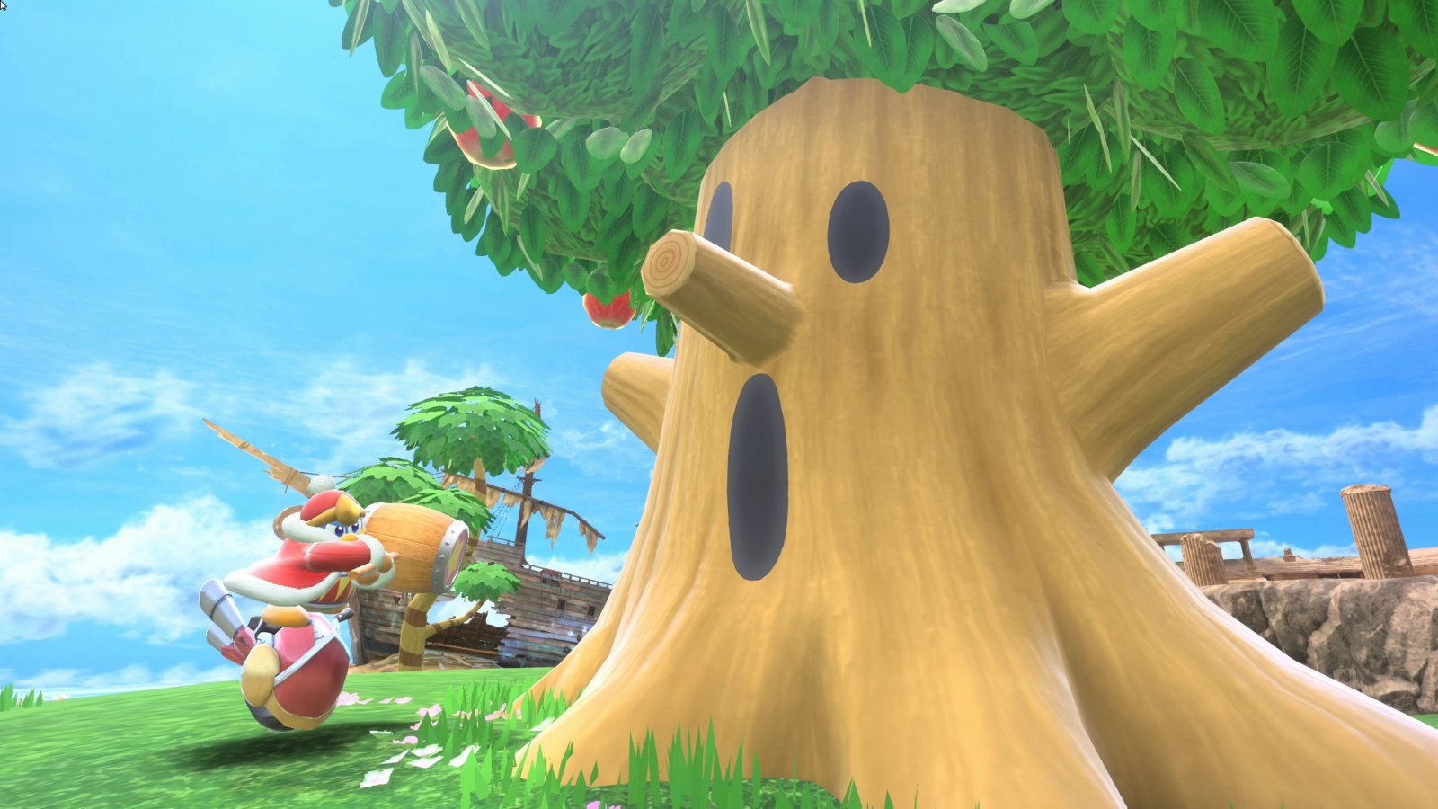 Anche quest'albero è sorpreso dai voti di Kirby Air Riders