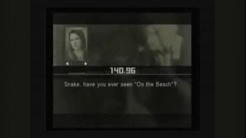 Para-Medic chiede a Snake se ha mai visto il film On the Beach