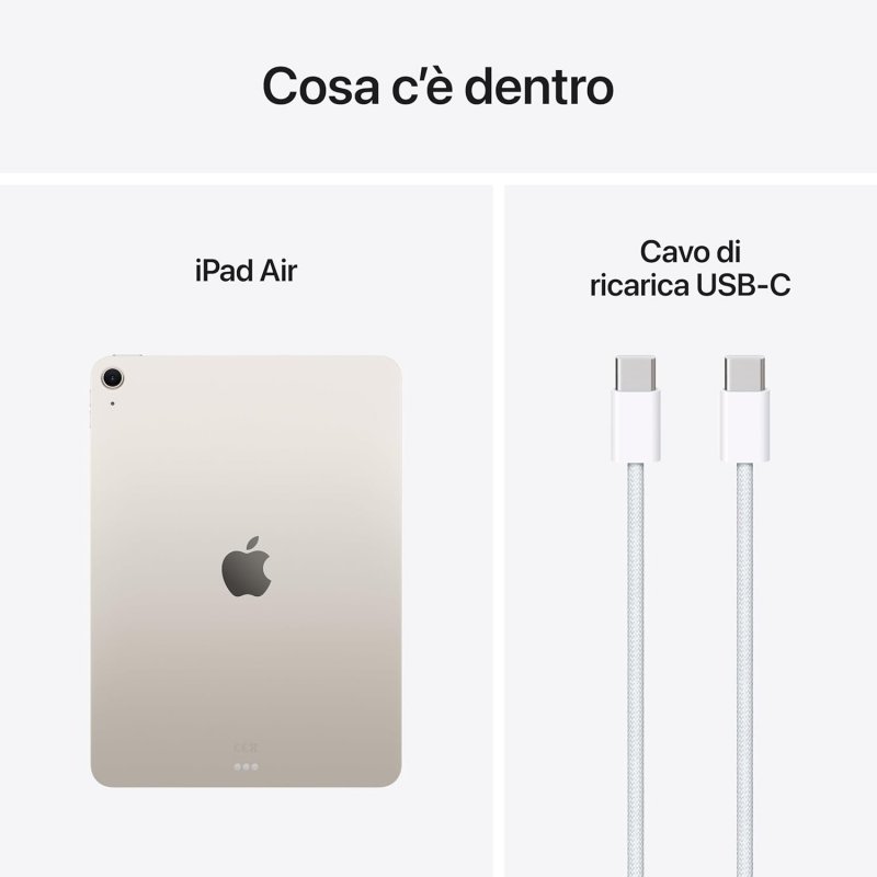 I contenuti della confezione dell'iPad Air