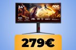 Monitor da gaming AOC: 34', refresh rate da 180Hz e design curvo, al suo minimo storico su Amazon - Notizia