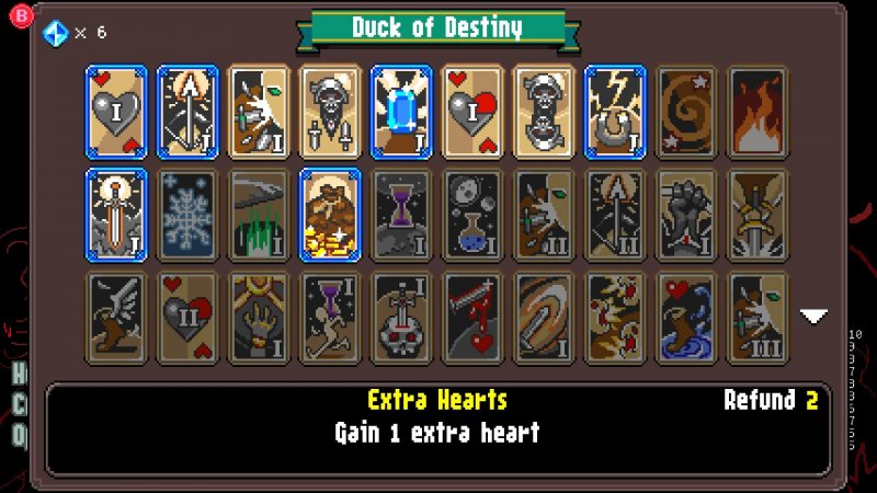 In Death by Scrolling non manca una corposa sezione dedicata alle abilità da sbloccare e portarsi dietro di partita in partita