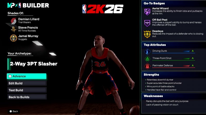 Sono tante le nuove opzioni all'interno del MyPLAYER Builder