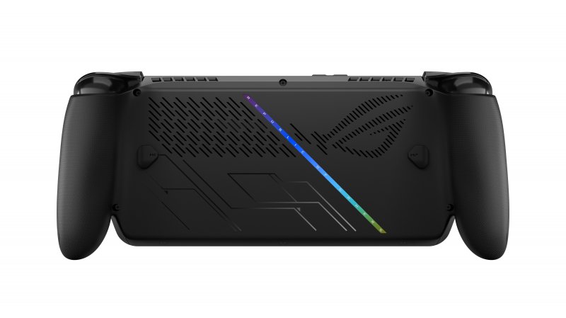 Il retro di ROG Xbox Ally X presenta due tasti posteriori pratici e non intrusivi