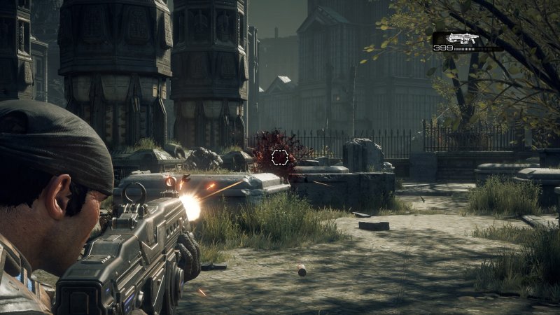 Uno scontro a fuoco in Gears of War: Reloaded Uno scontro a fuoco in Gears of War: Reloaded