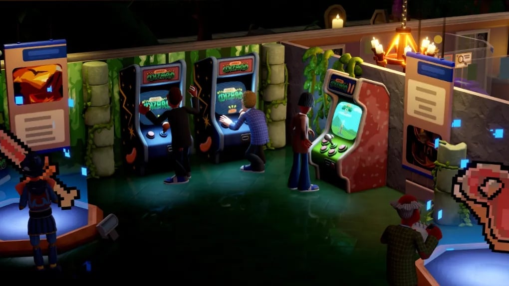 Una sala giochi di Two Point Museum