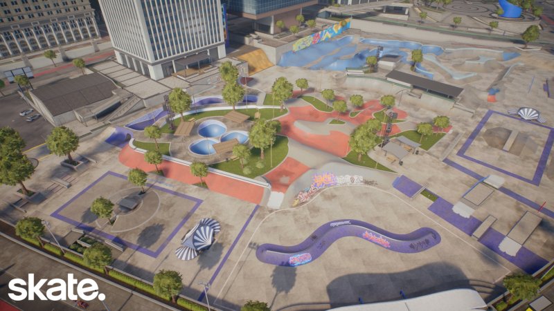 Lo skatepark del Market Mile Lo skatepark del Market Mile