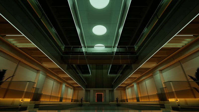 L'atmosfera del gioco ricorda molto quella dei freddi corridoi di Control L'atmosfera del gioco ricorda molto quella dei freddi corridoi di Control