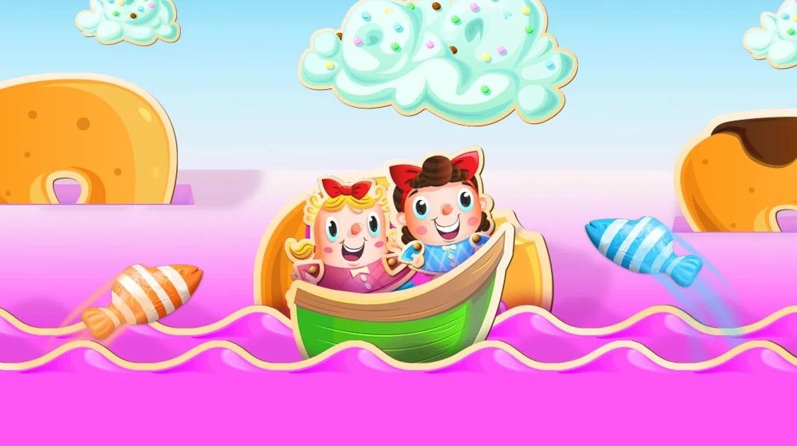 Due personaggi di Candy Crush