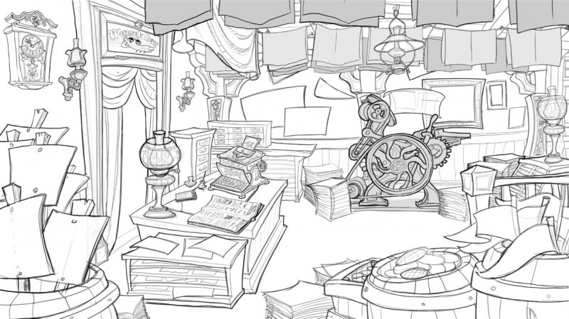 Lineart della tipografia della Weasel News Lineart della tipografia della Weasel News