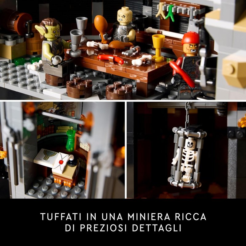 Alcune delle stanze del set LEGO Icons Il Signore degli Anelli: Barad-dûr Alcune delle stanze del set LEGO Icons Il Signore degli Anelli: Barad-dûr