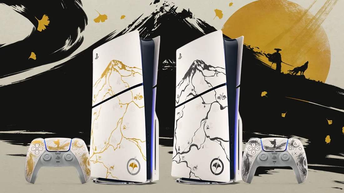 PS5 in edizione limitata a tema Ghost of Yotei