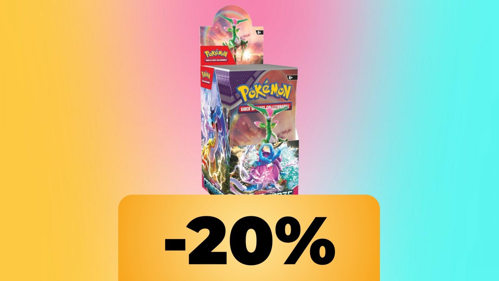 Espositore di buste dell'espansione Scarlatto e Violetto - Cronoforze in versione italiana, con 18 buste e lo sconto del 20%