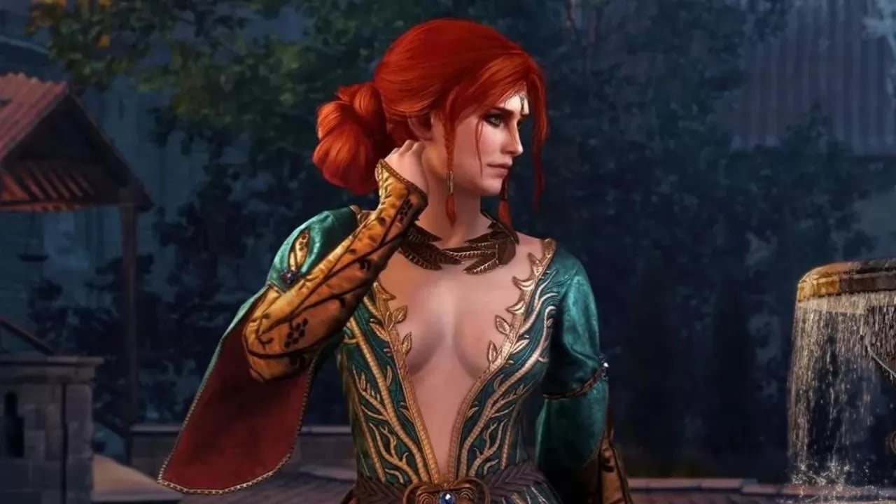 Triss Merigold in abito verde da The Witcher