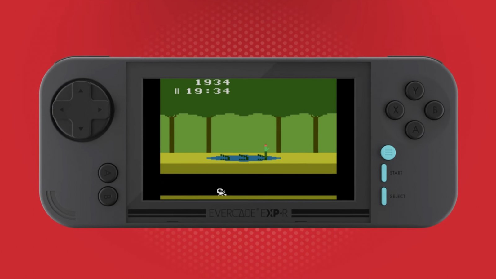 Un Evercade con Pitfall