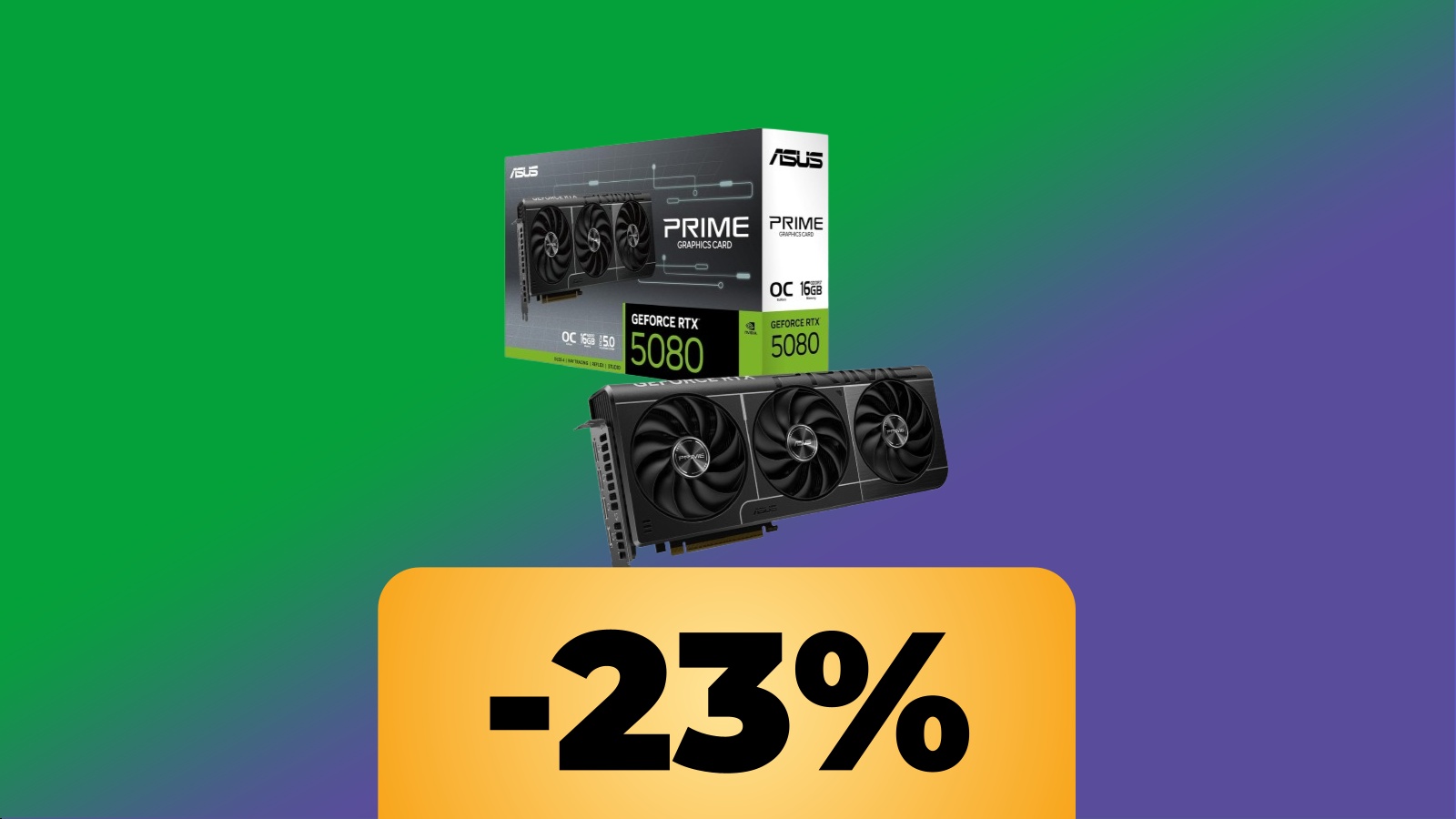 GPU ASUS PRIME NVIDIA GeForce RTX 5080 OC Edition
