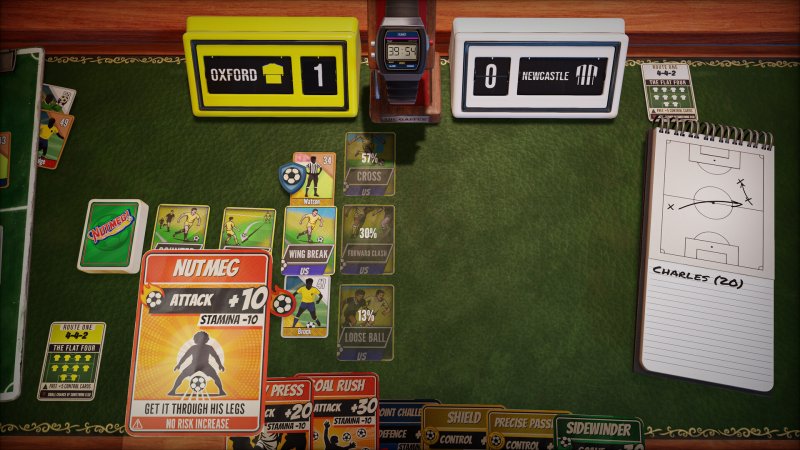 NUTMEG! A Deckbuilding Retro Football Manager