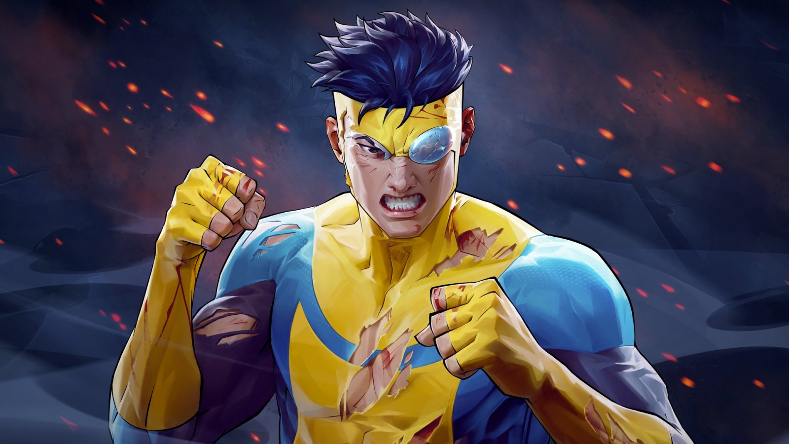 Mark nell'illustrazione di copertina di Invincible VS