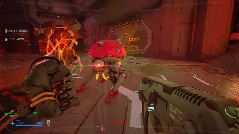 In alcuni momenti di Metal Eden sembra di essere in deathmatch