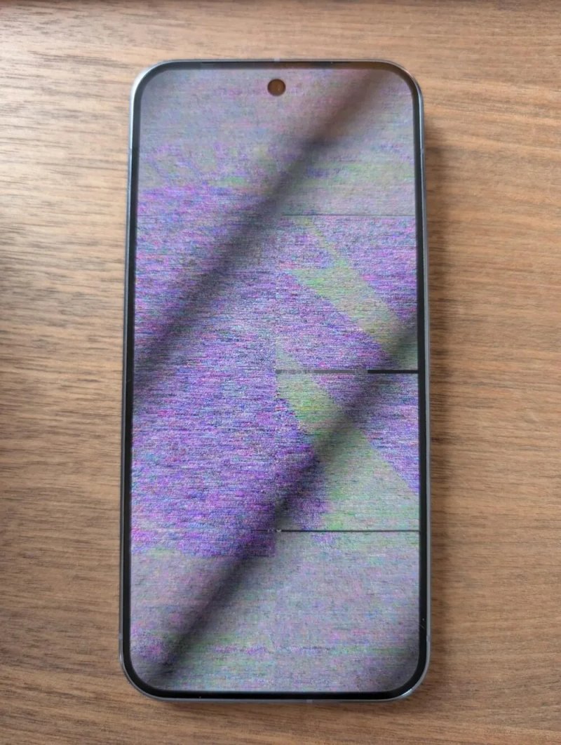Glitch su Pixel 10 (Fonte: Stephan per Android Authority)