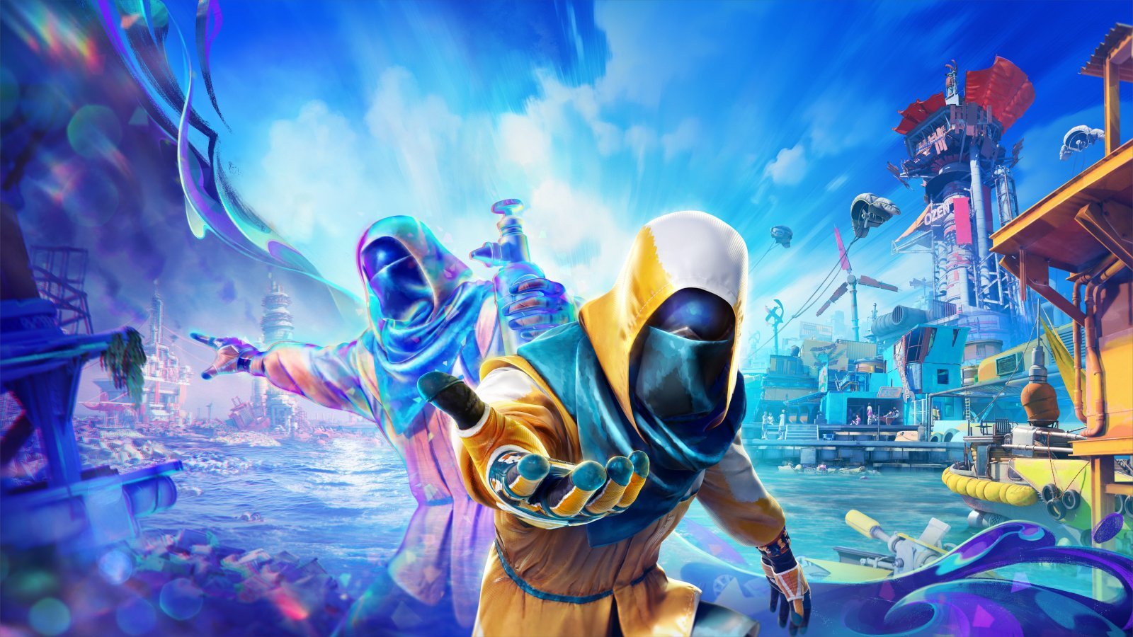 L'artwork di Tides of Tomorrow che rimanda all'idea del multiplayer asincrono alla base del gioco
