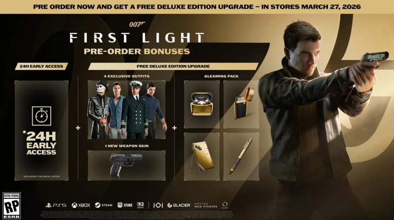 I bonus della prenotazione di 007 First Light