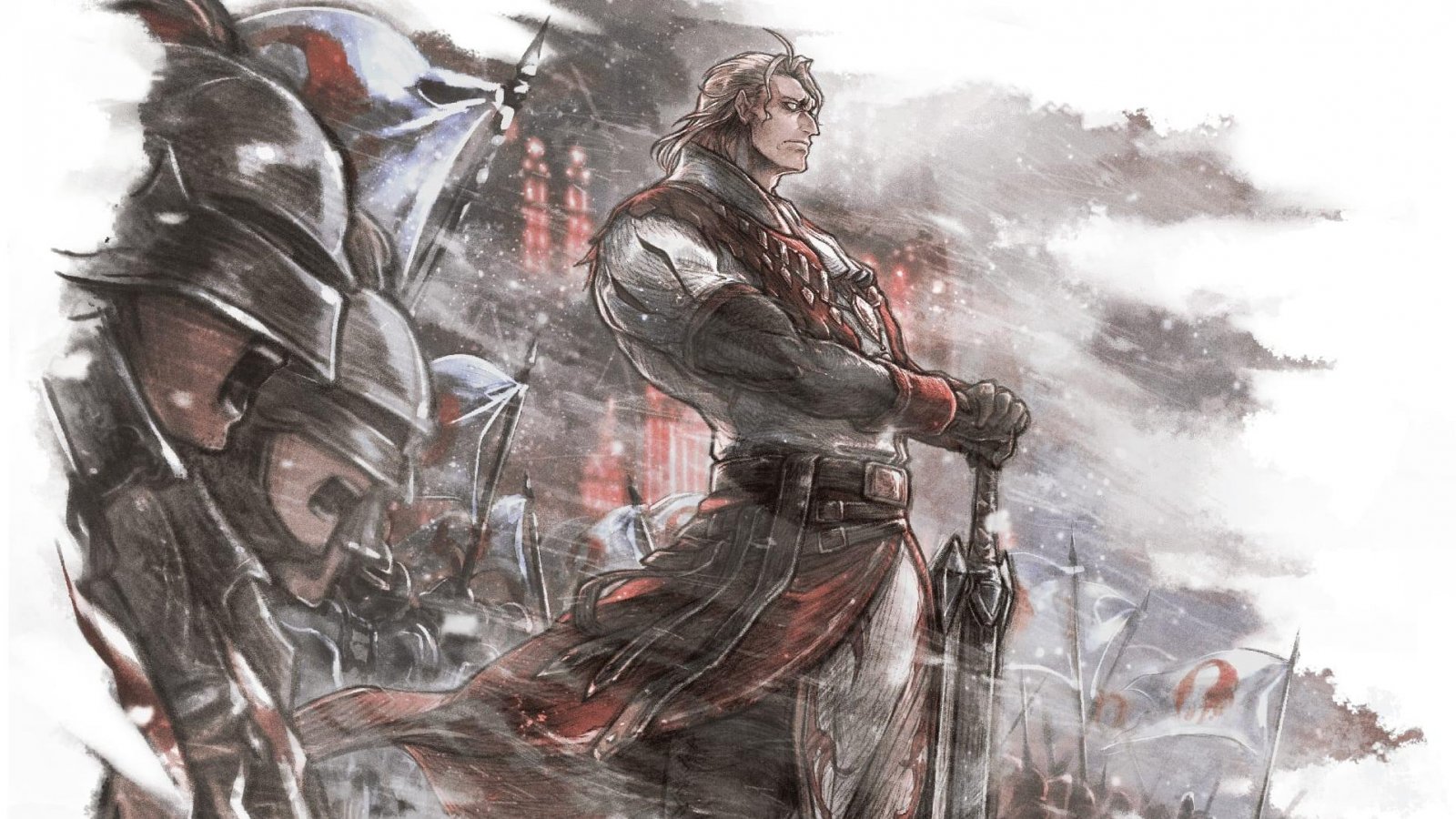 Tytos, l''Eroe', uno degli antagonisti di Octopath Traveler 0