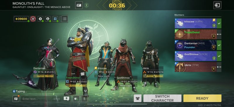 Se le meccaniche sono abbastanza semplici è possibile fare i raid in matchmaking e Monolith's Fall di Destiny: Rising ne è la prova