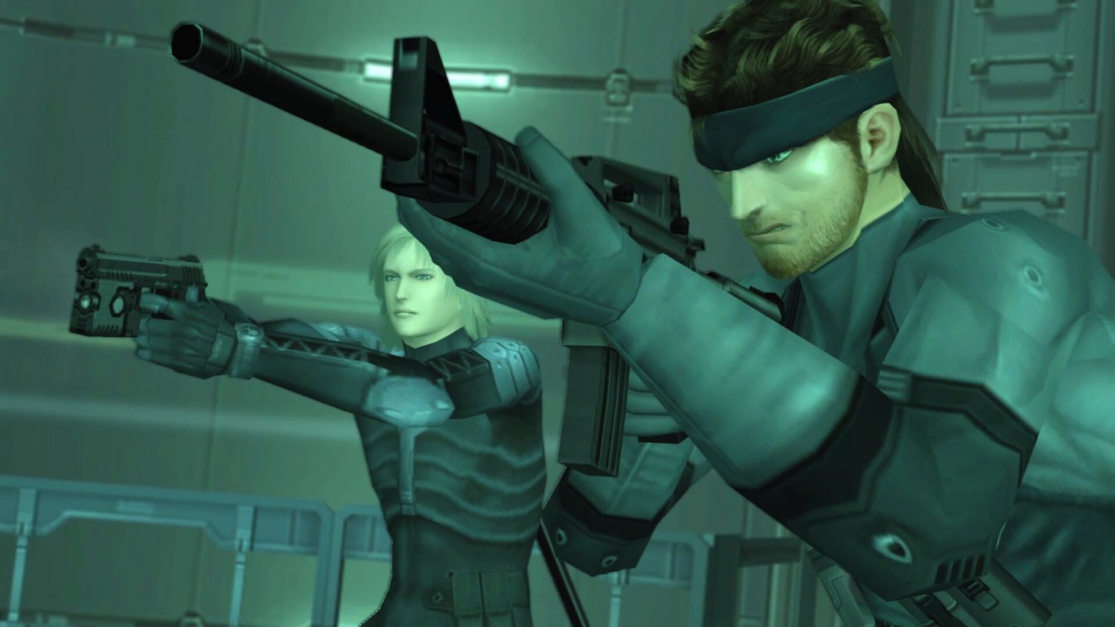 Raiden e Snake in Metal Gear Solid 2