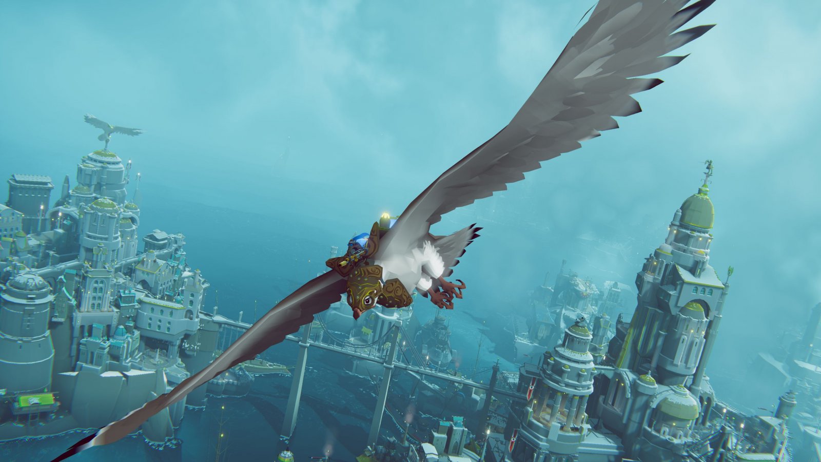 Uno dei falchi di The Falconeer