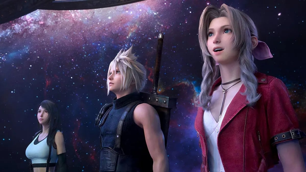 Tifa, Cloud e Aerith in Final Fantasy 7 Remake
