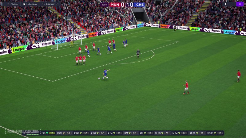 Una scena da una partita in Football Manager 26 Una scena da una partita in Football Manager 26