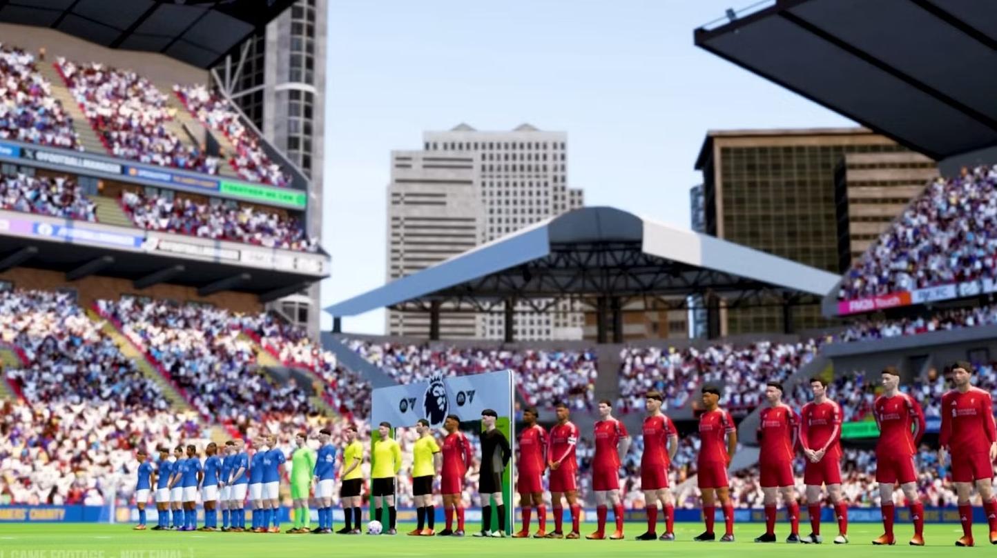 L'inizio di un match in Football Manager 26