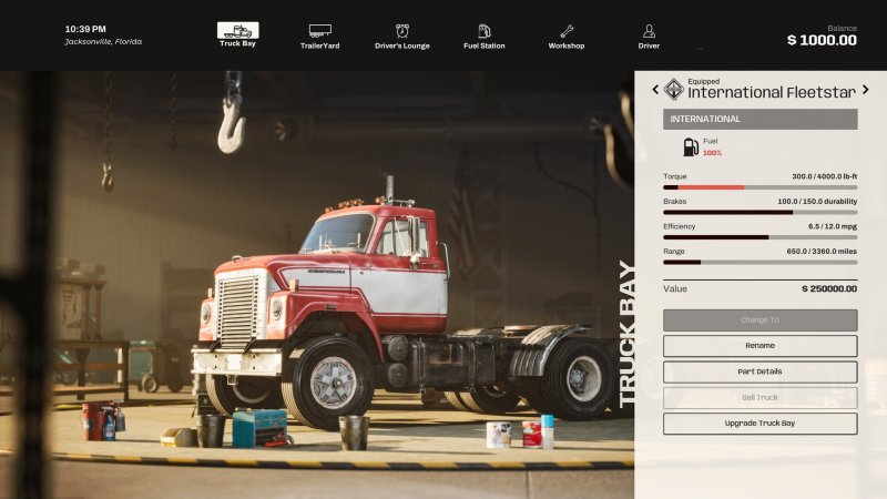 Il primo camion non si scorda mai, ma con il budget iniziale potrete permettervi poco più di un vecchio rudere montato su quattro ruote