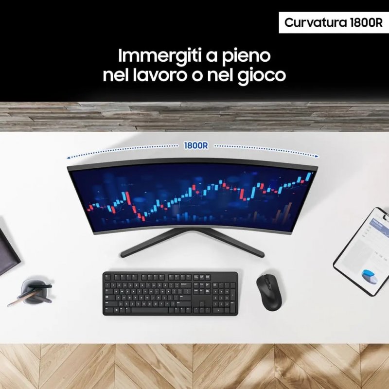 Il monitor curvo Samsung S39GD