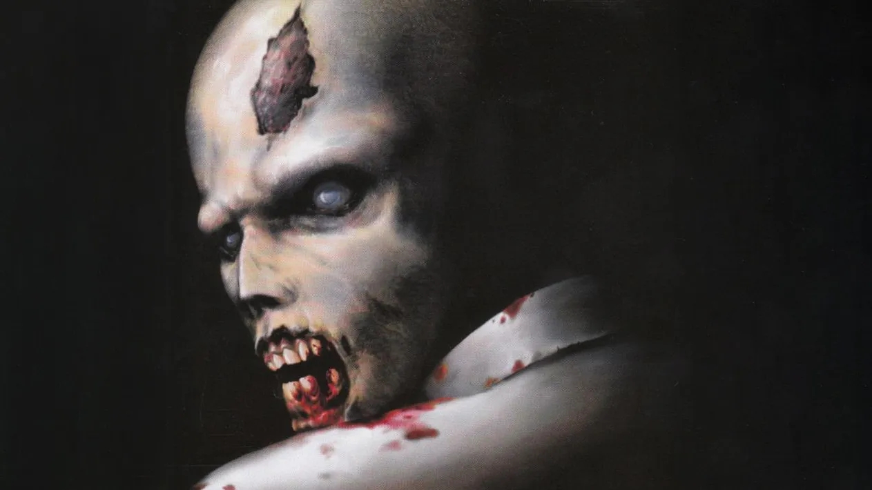 Lo zombi di copertina del primo Resident Evil