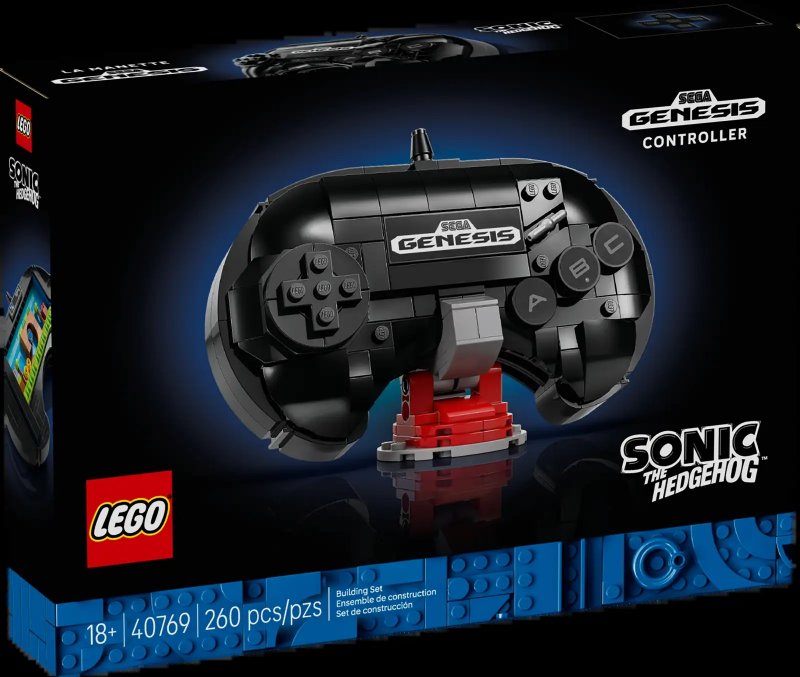 La confezione del Sega Genesis Controller di LEGO La confezione del Sega Genesis Controller di LEGO