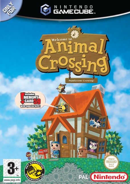 La copertina di Animal Crossing per GameCube La copertina di Animal Crossing per GameCube