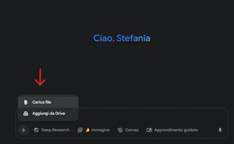 Come caricare audio in Gemini Come caricare audio in Gemini