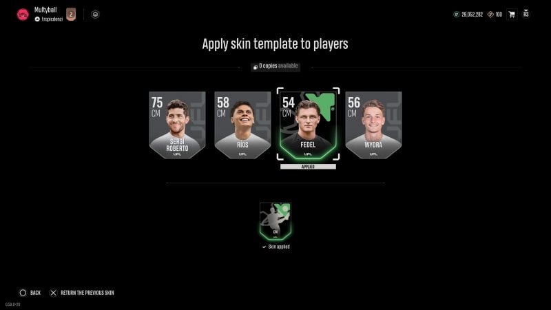 Il vecchio sistema di UFL prevedeva l'applicazione delle skin per modificare le statistiche dei giocatori Il vecchio sistema di UFL prevedeva l'applicazione delle skin per modificare le statistiche dei giocatori