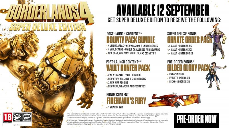 I contenuti della versione speciale di Borderlands 4 I contenuti della versione speciale di Borderlands 4
