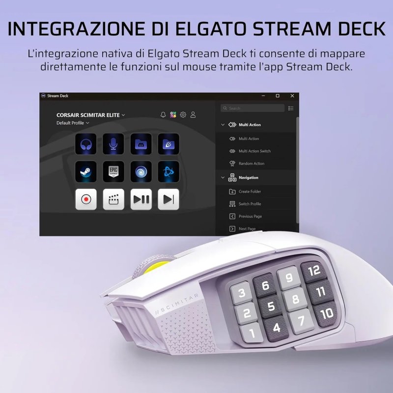 Mouse wireless Corsair SCIMITAR ELITE SE Mouse wireless Corsair SCIMITAR ELITE SE